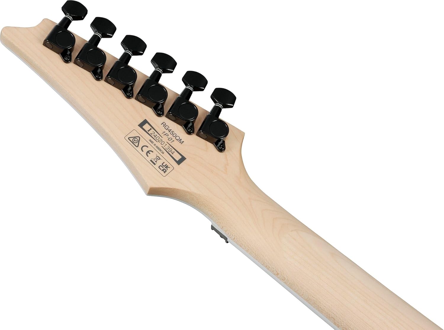 Ibanez RG450QMB Standard Electric Guitar, Jatoba Fingerboard, Transparent Gray Burst