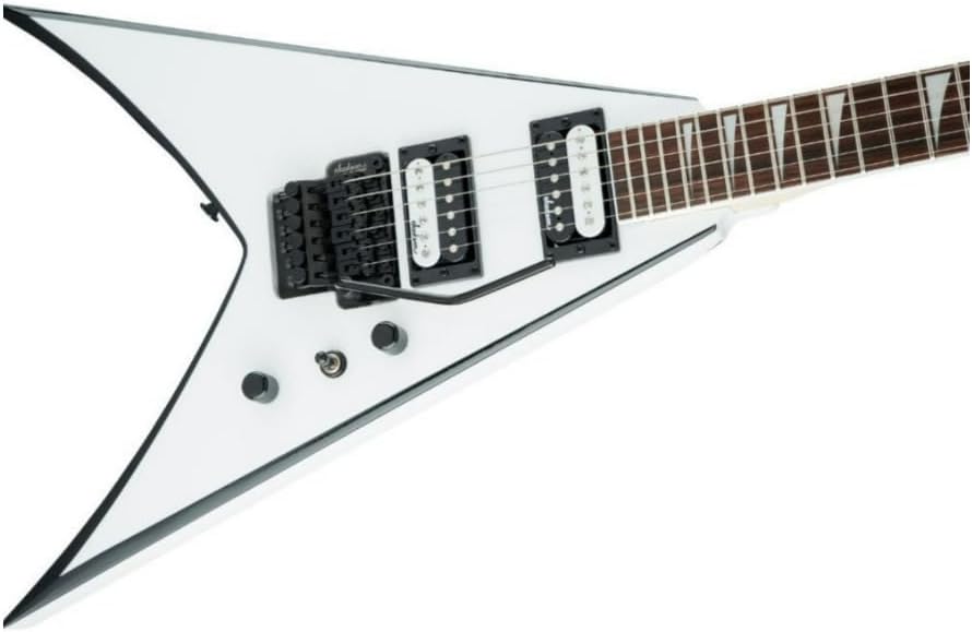 Jackson JS Series King V JS32 - White with Black Bevels