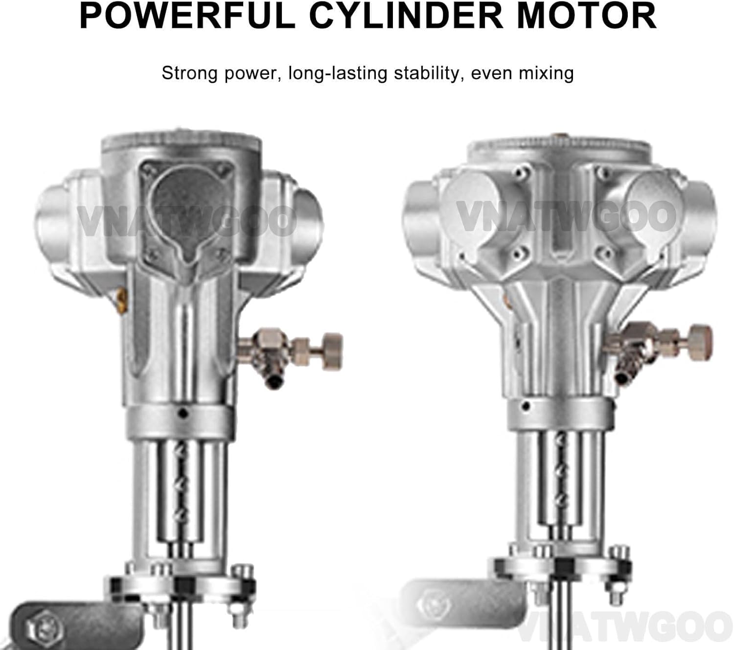 Pneumatic Clamp-Type Mixer, 50/100 Gallon Adjustable Speed Agitator, Industrial Air-Powered Stirring Machine, for Paint, Adhesive(100gallons)