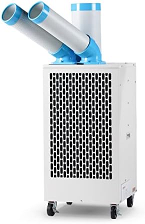 Uninex SAC3000AS Indoor/Outdoor KOOLZONE Mobile Spot Cooler with Twin Duct, Auto-Oscillating, Industrial Grade, 10,236-BTU, R410A Refrigerant