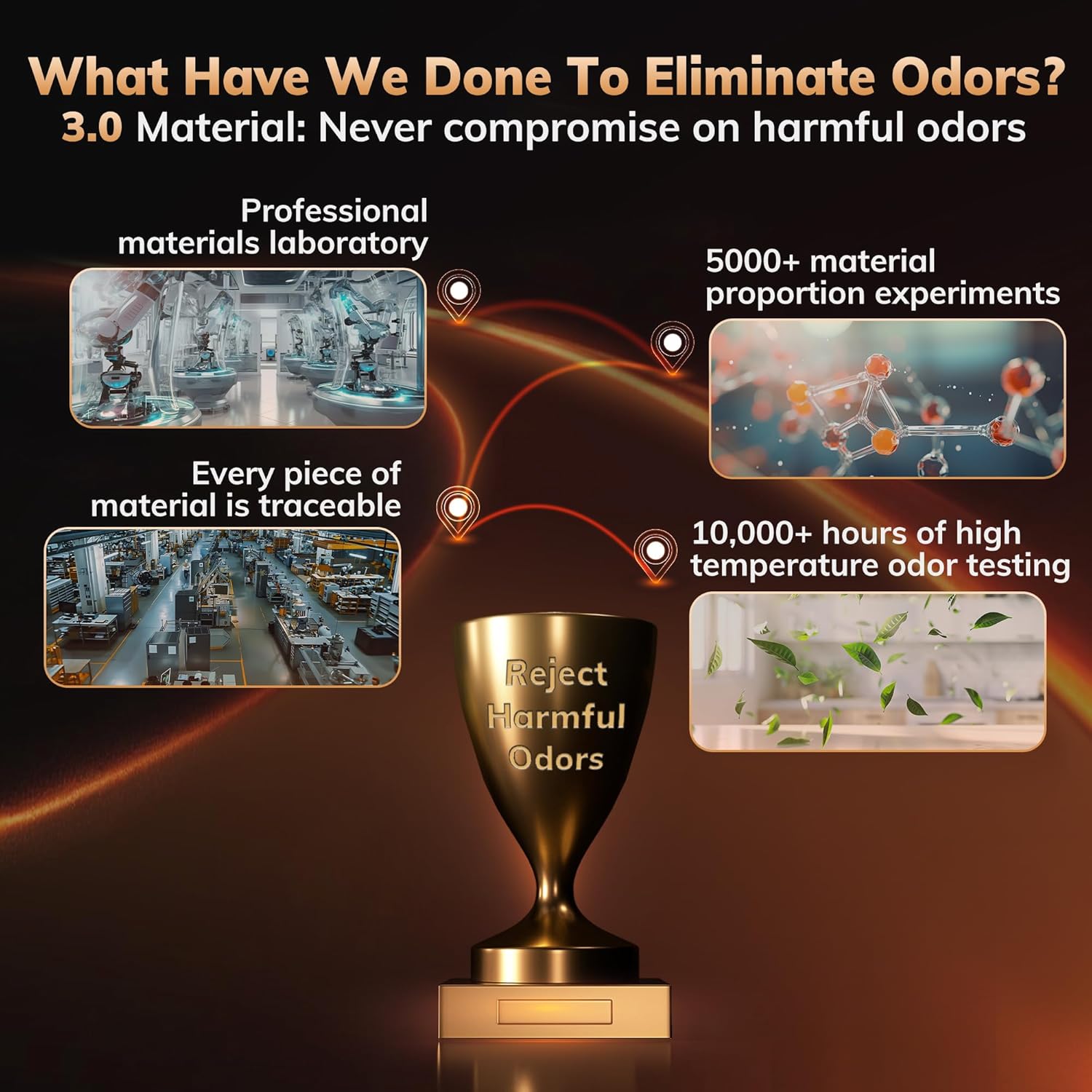 Newly Upgraded AEOCKY Space Heaters for Indoor Use, 1500W Metal Electric Space Heater with AI Thermostat, Tower Heater with ECO Mode, Oscillating, Remote, Timer for Office, Home, Bedroom