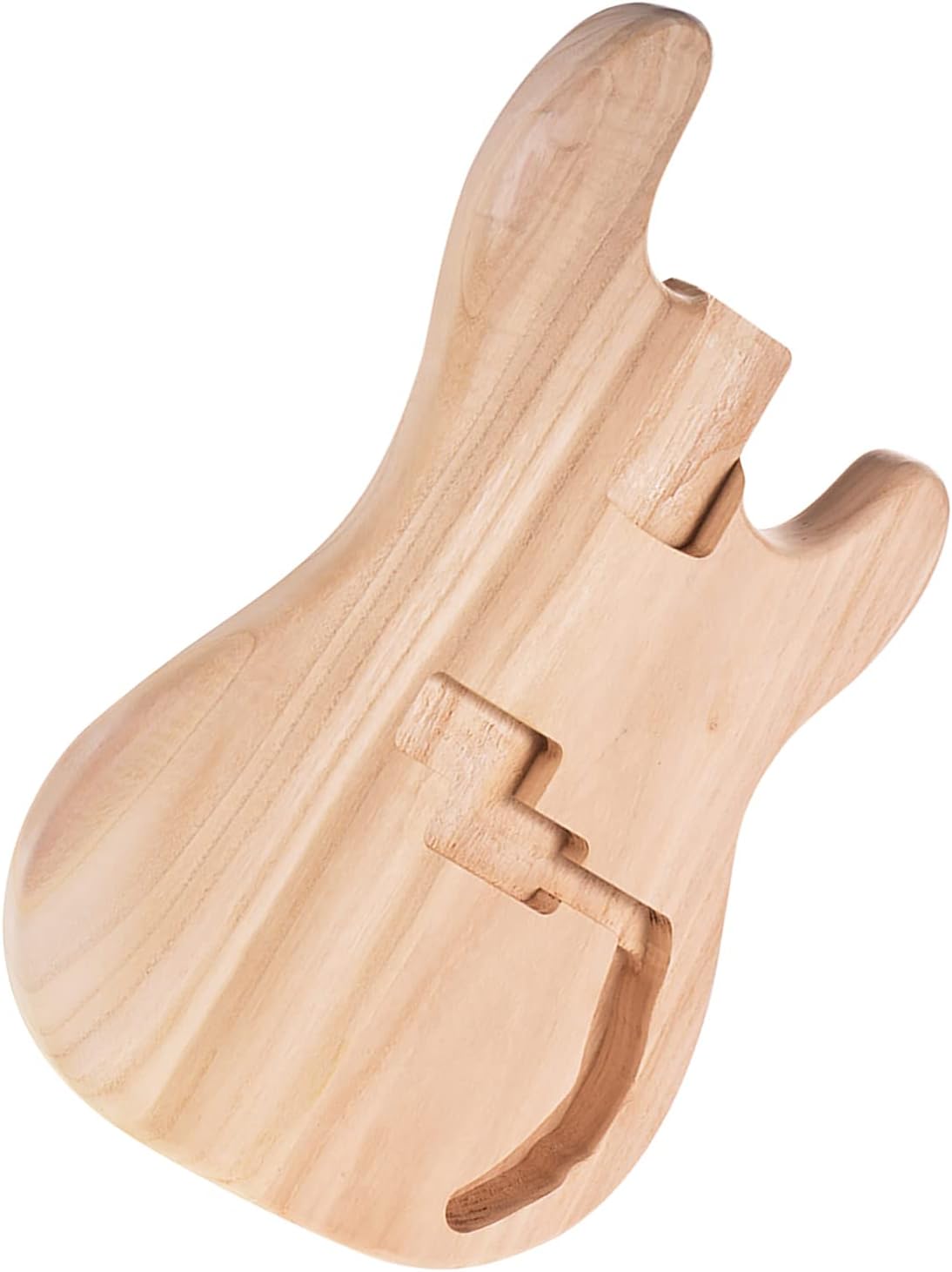 PB-T02 Unfinished Electric Guitar Body Sycamore Wood Blank Guitar Barrel for PB Style Bass Guitars DIY Parts
