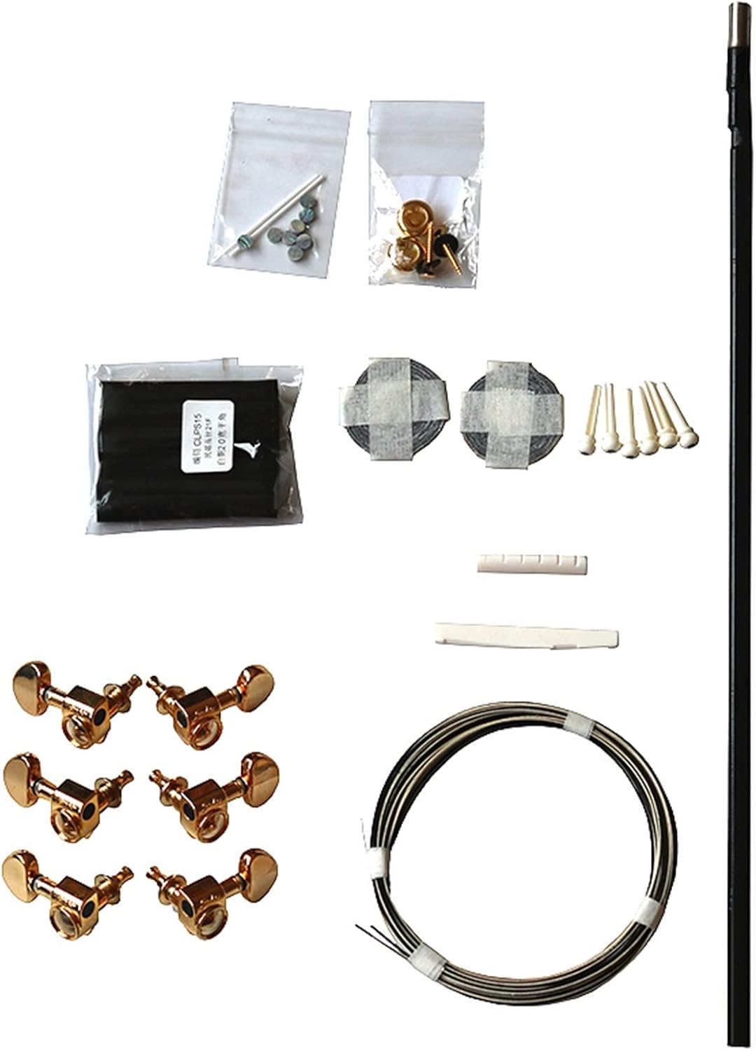 43 Inch 42 Inch Full Single Folk Guitar Accessories Making Material Set Combination Rosewood Guitar DIY Guitar Kit (Color : 4)