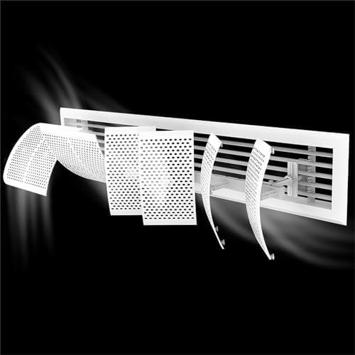 Freestanding Air Vent Deflector,Air Conditioner Deflector with 360° Adjustable Angle,Air Conditioner Deflector,Air Conditioner Baffle Shield with Anti-condensation,for Central Air Conditioning