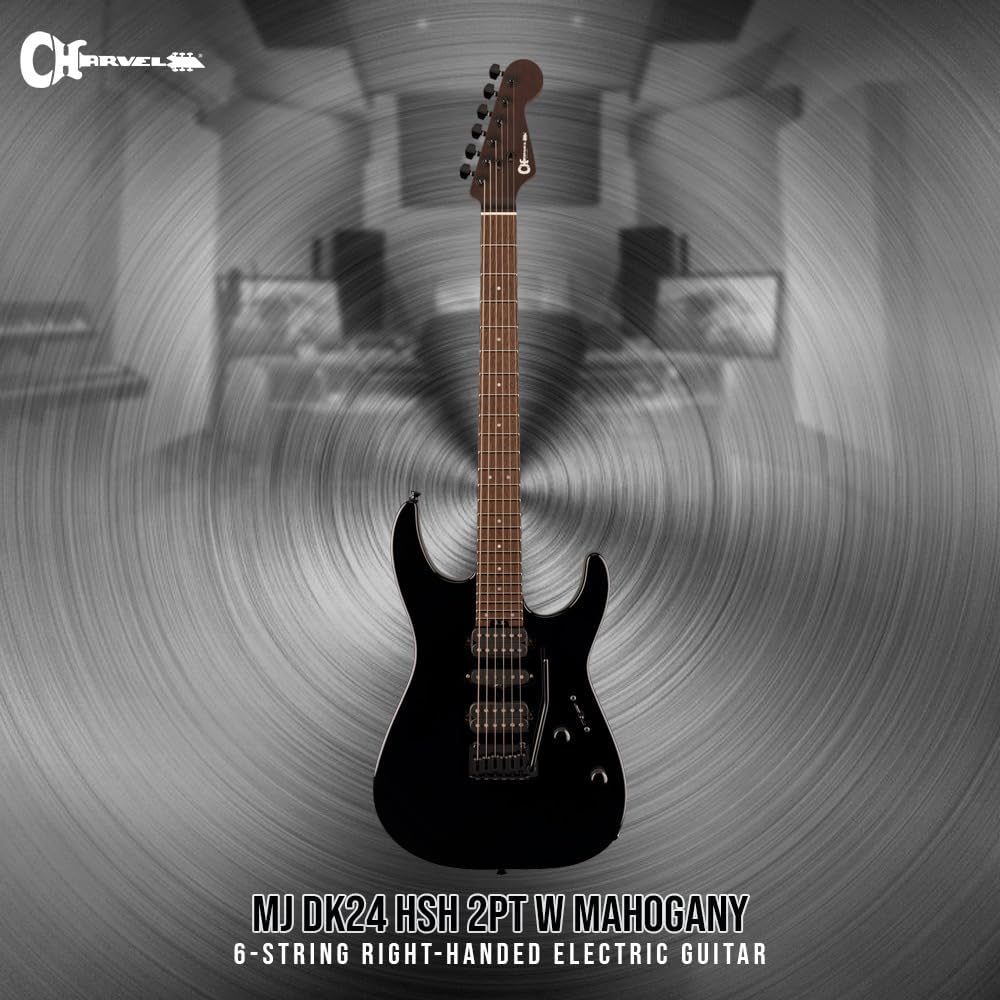Charvel MJ DK24 HSH 2PT Electric Guitar - Black