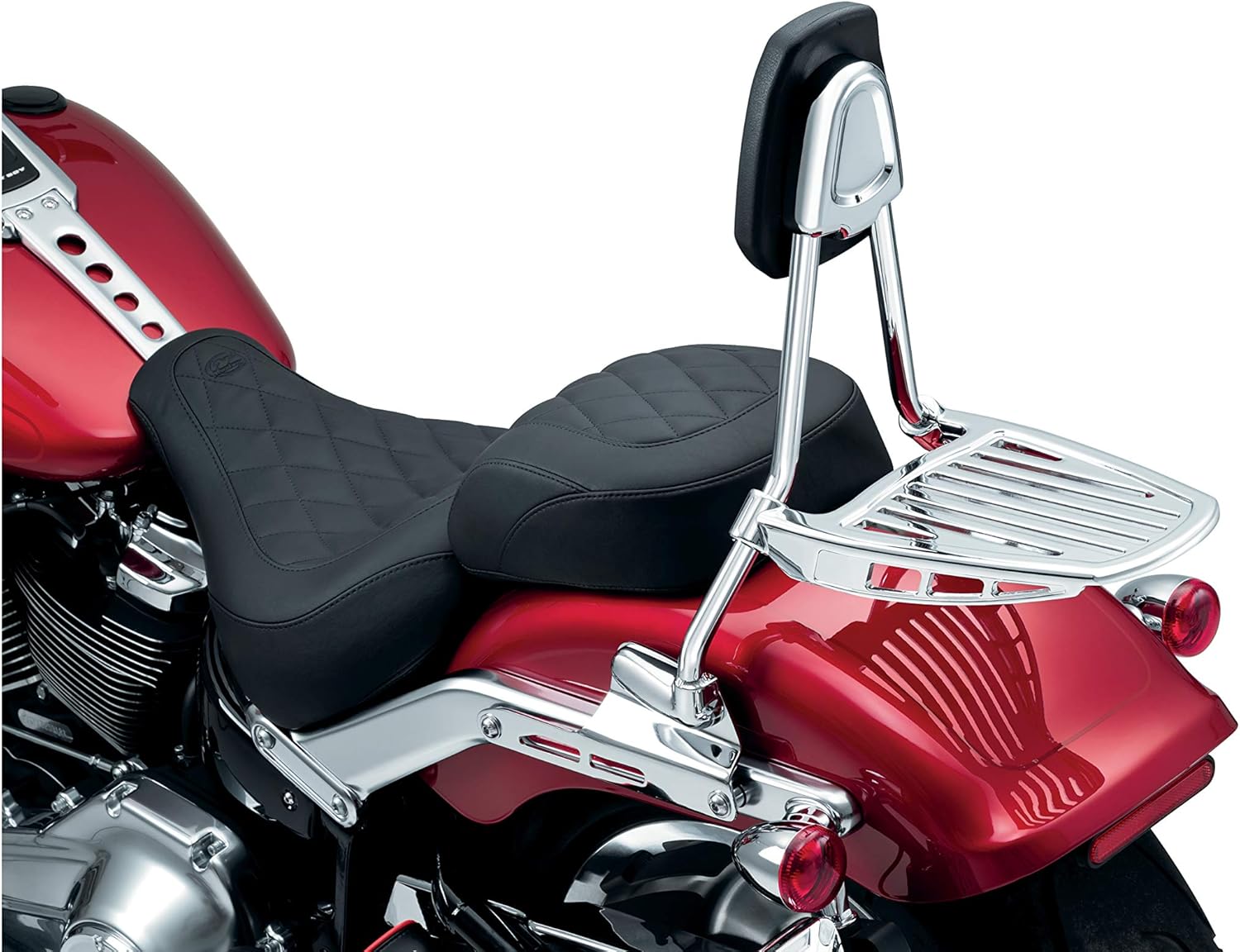 Kuryakyn 6580 Motorcycle Accessory: Luggage Rack for Kuryakyn Sissy Bar on Harley-Davidson Motorcycles, Chrome