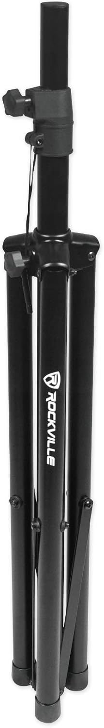 Audiosavings Bundle: (2) Mackie Thrash212 12 1300W Powered Active DJ PA Speaker Thrash 212 Bundle with (1) Pair of Rockville Adjustable Tripod Speaker/Light Stands+(2) 20 Foot XLR Cables (3 Items)