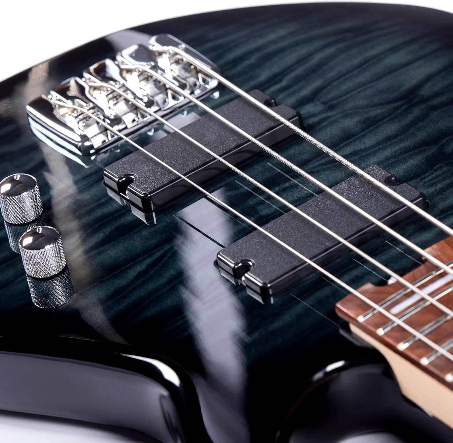 Grote GTBS-01 Electric Bass Guitar 4 String Maple Headstock Maple Neck Poplar Body (Black)