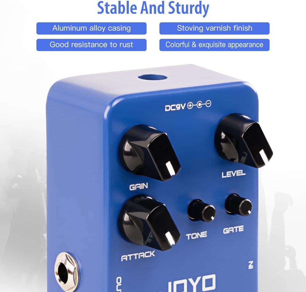 JOYO JF-23 Overdrive Built-in Noise Gate Guitar Effect Pedal and JF-22 Amplifier Simulator Distortion Pedal