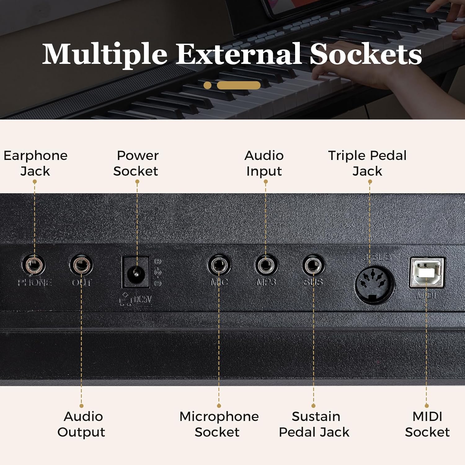 Costzon 88 Key Piano Keyboard, Electric Digital Piano with Stand, Lighted Full Size Sensitive Keys, Headphones, MIDI, Sustain Pedal, Bench, Carrying Case, Portable Keyboard Piano for Beginners (Black)