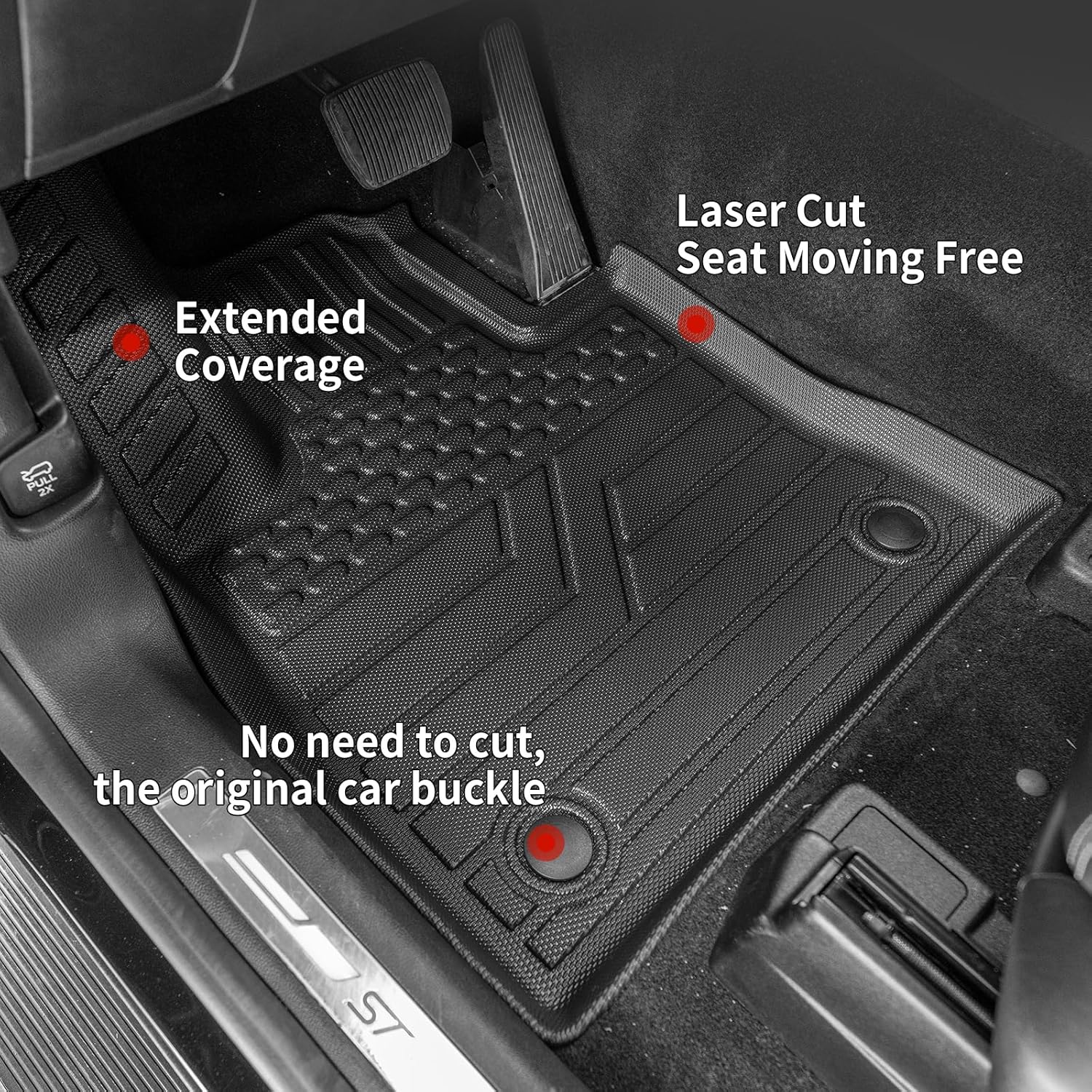 Floor Mats Compatible with 2020-2026 Ford Explorer 6 Seat Trunk Mat Cargo Liner TPE Back Seat Cover Protector 2025 Explorer Accessories (Fit 6 Seat,Trunk Mat with Backrest Mats+Floor Mats)