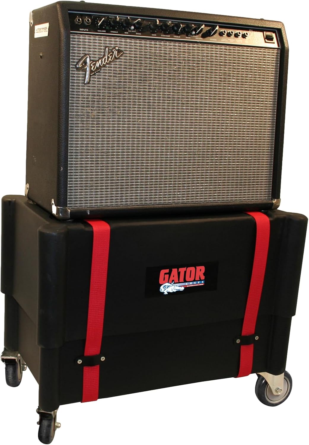 Gator Cases Molded Plastic Guitar Amp Transporter, and Stand, with Caster Wheels; Fits 1x12 Combo Amps (G-ROTO-112)