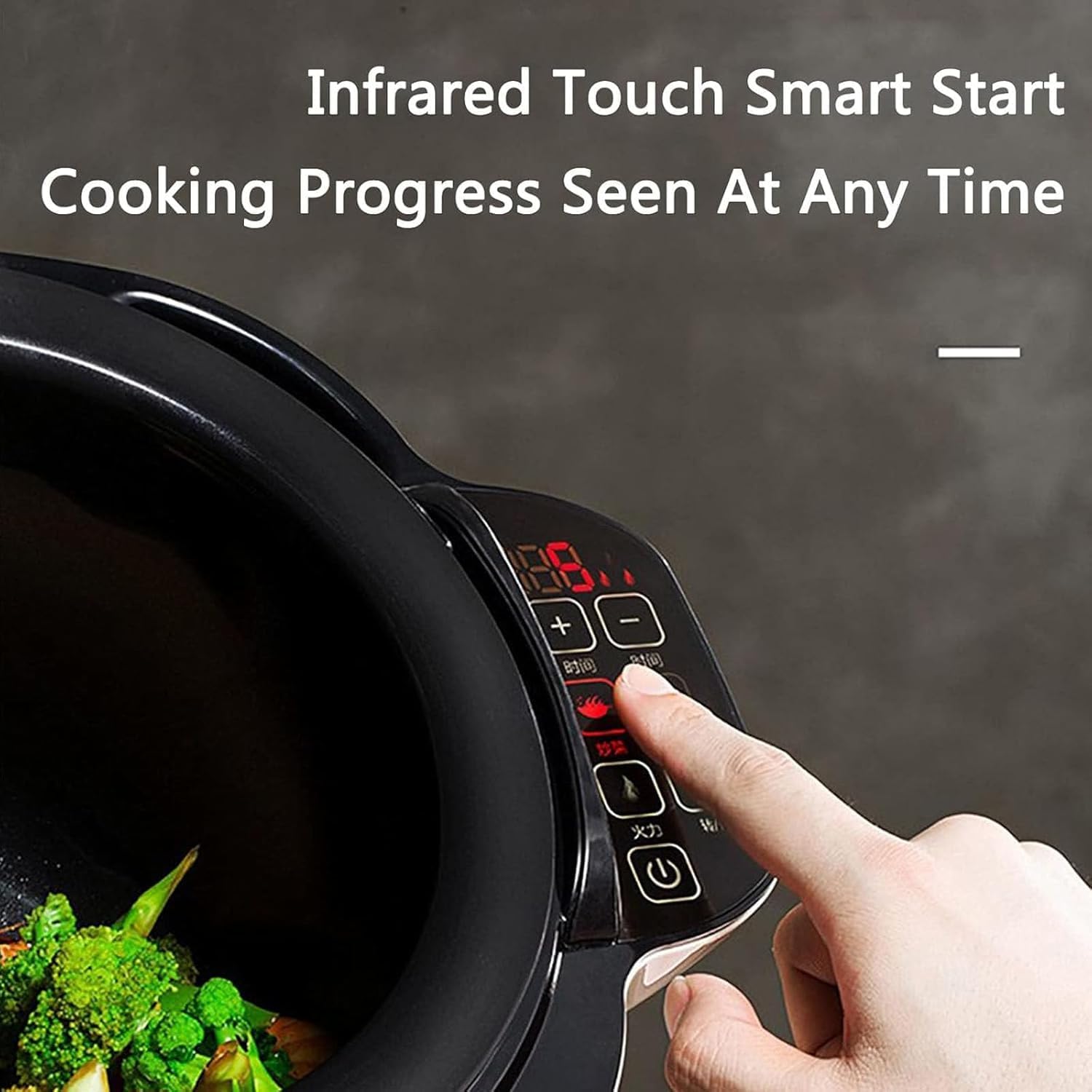 Commercial Food Processor, Stir-Fry Machine Cooker - 360° Rotating And 3d All-Round Heating, Auto Cooking Great For Home Restaurant