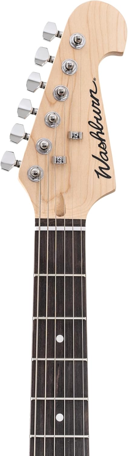 Washburn Sonamaster SDFTB Deluxe Electric Guitar, Transparent Black (SDFTB)