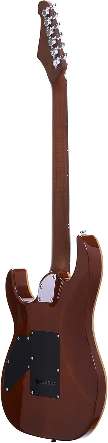 IYV- IS-400-HH Solid Body with Flame Maple, H-H Pickup Configuration, Natural