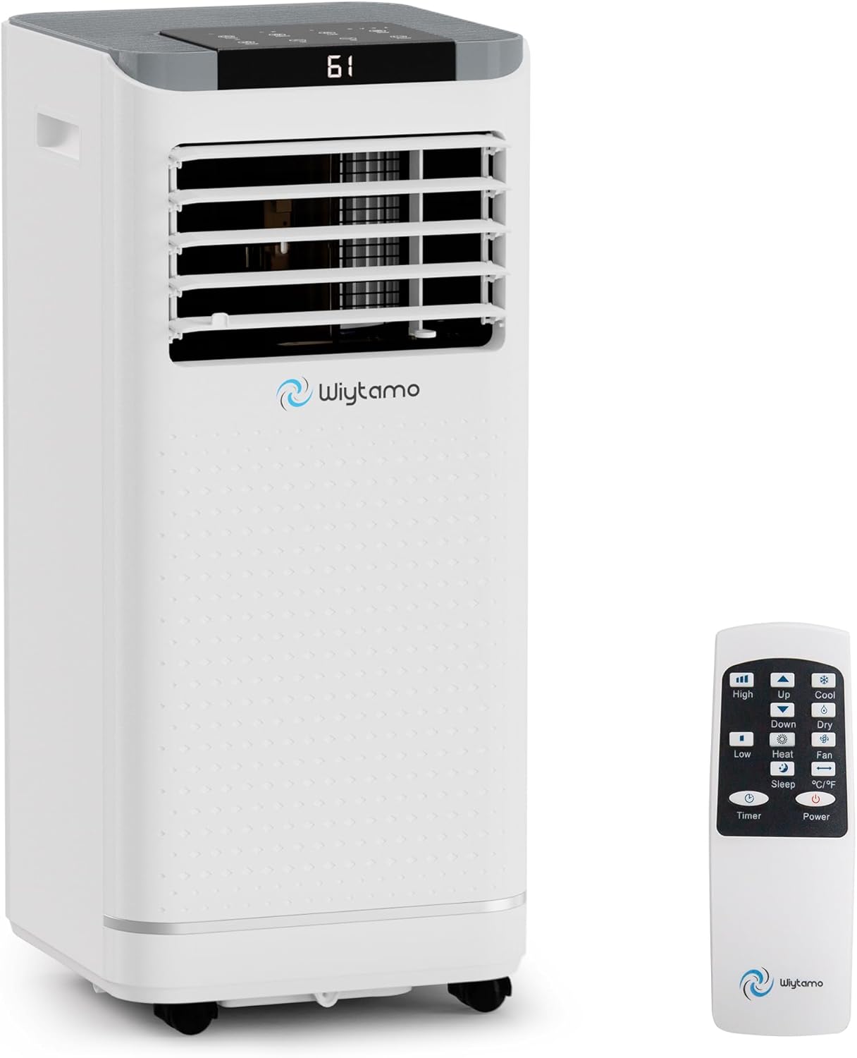 10,000 BTU Portable Air Conditioners for 450 Sq.Ft, 4-in-1 Room Air Conditioner with Cooling, Heating, Dehumidifier, Fan, Remote, Sleep Mode, Child Lock, 24H Timer, Self-Evaporating Portable AC Unit