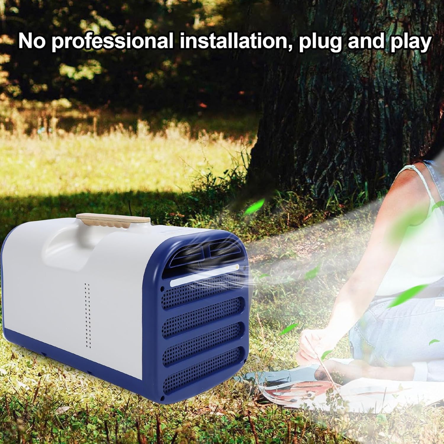 Portable Air Conditioner, Energy Efficient 5200BTU Cooling Heating Compact Size AC Unit for Dormitory Kitchen Camping (US Plug 110V)