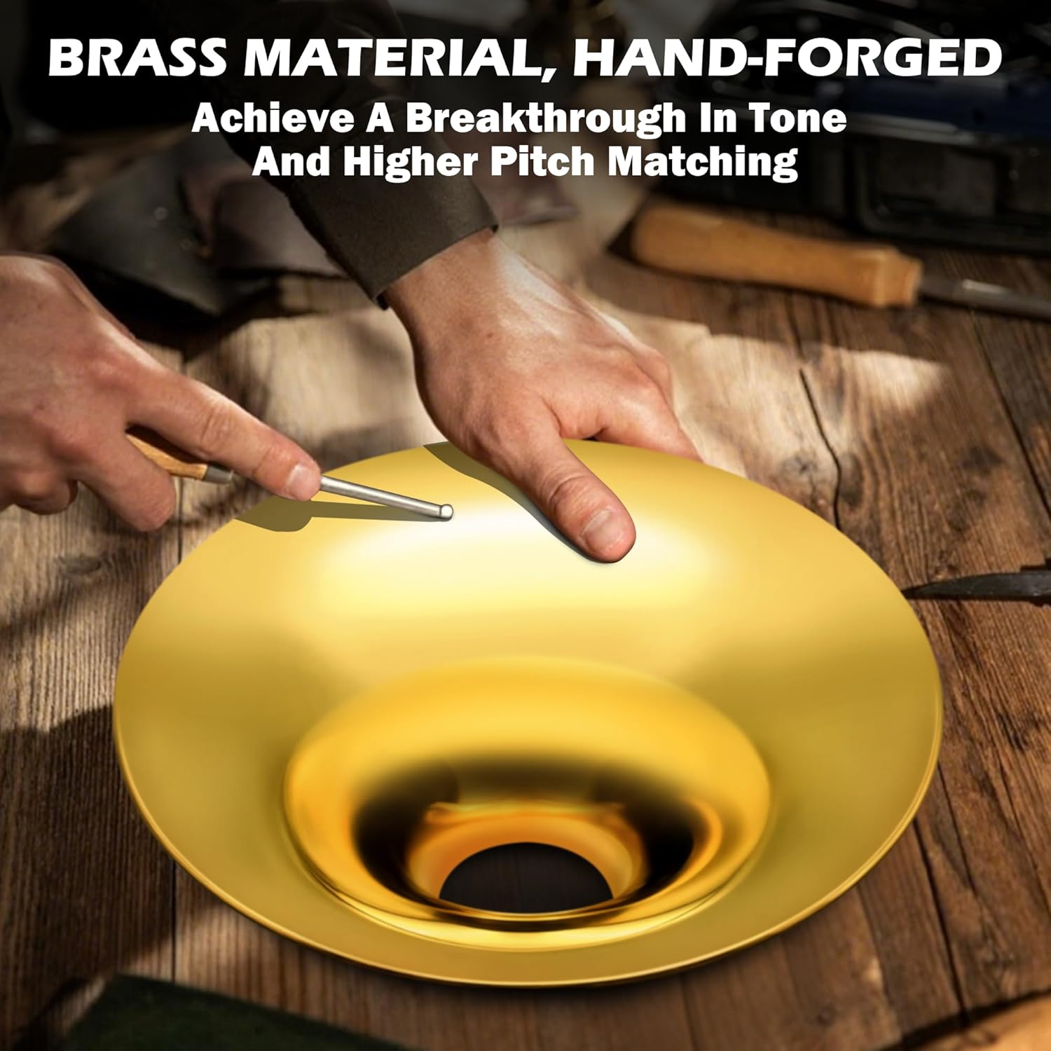 Bb Brass Euphonium - Professional & Intermediate 3 Valve Bb Key Instrument - Gold Lacquer Finish with Stainless Steel Pistons - Includes Hard Case, Mouthpiece, Gloves, Polishing Cloth