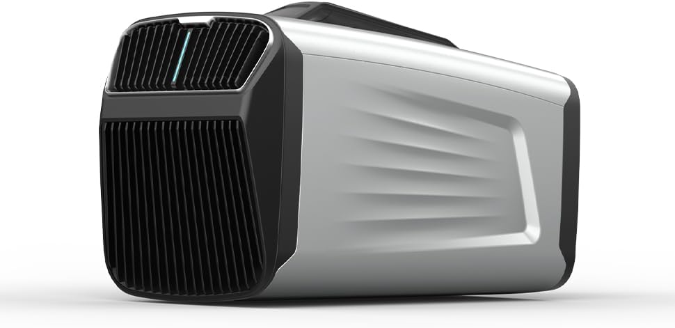 Portable Air Conditioner 5400 BTU with Dehumidifier, No Drain System, Compact AC Unit for RV, Camping, Outdoor Use (Silver)