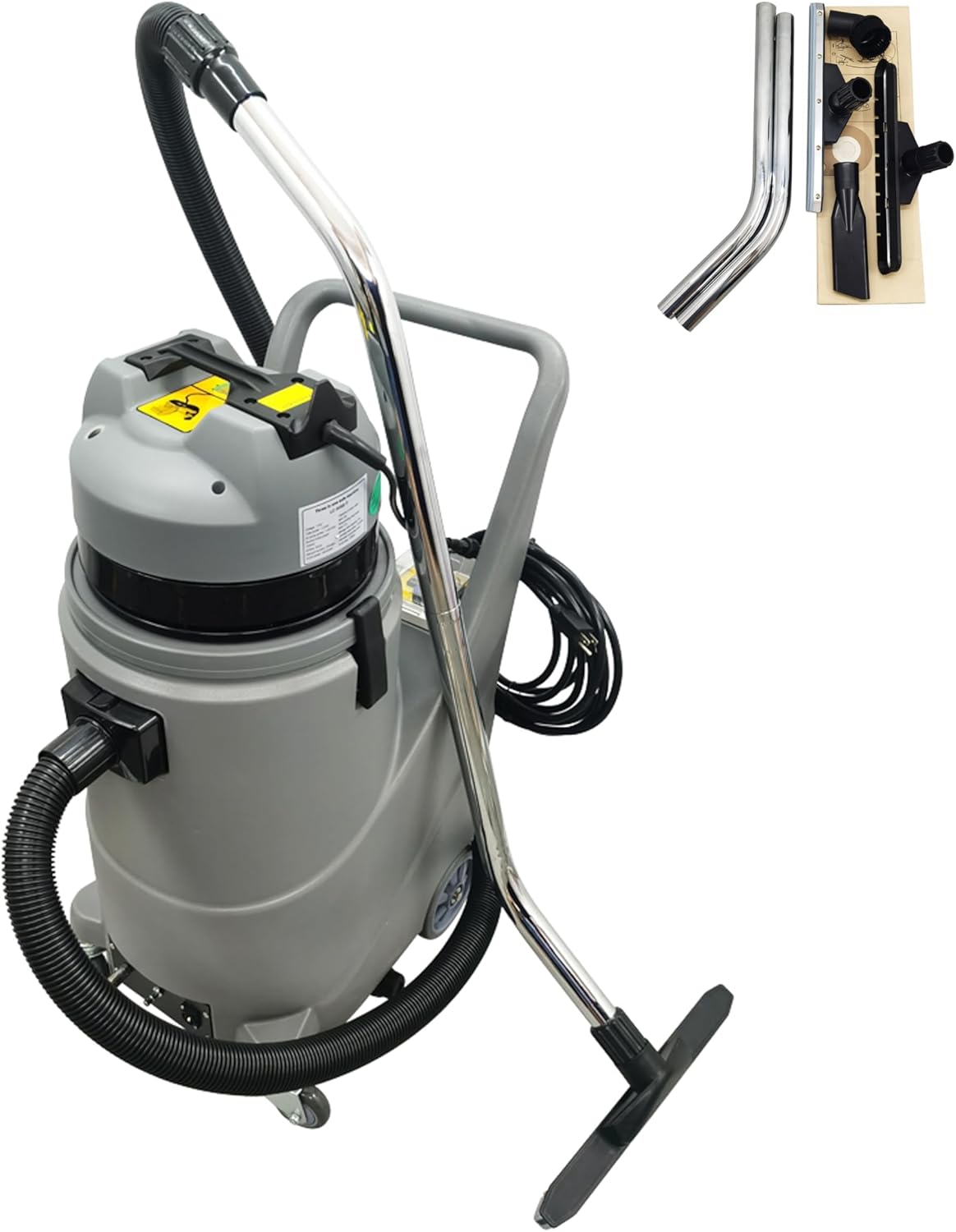 110V Carpet Extractor Machine 7.9gal(30L) Wet Dry Vacuum Cleaner with 3-in-1 Spray/Wash/Dry, With Grinding Head for Home Commercial Use 1000W