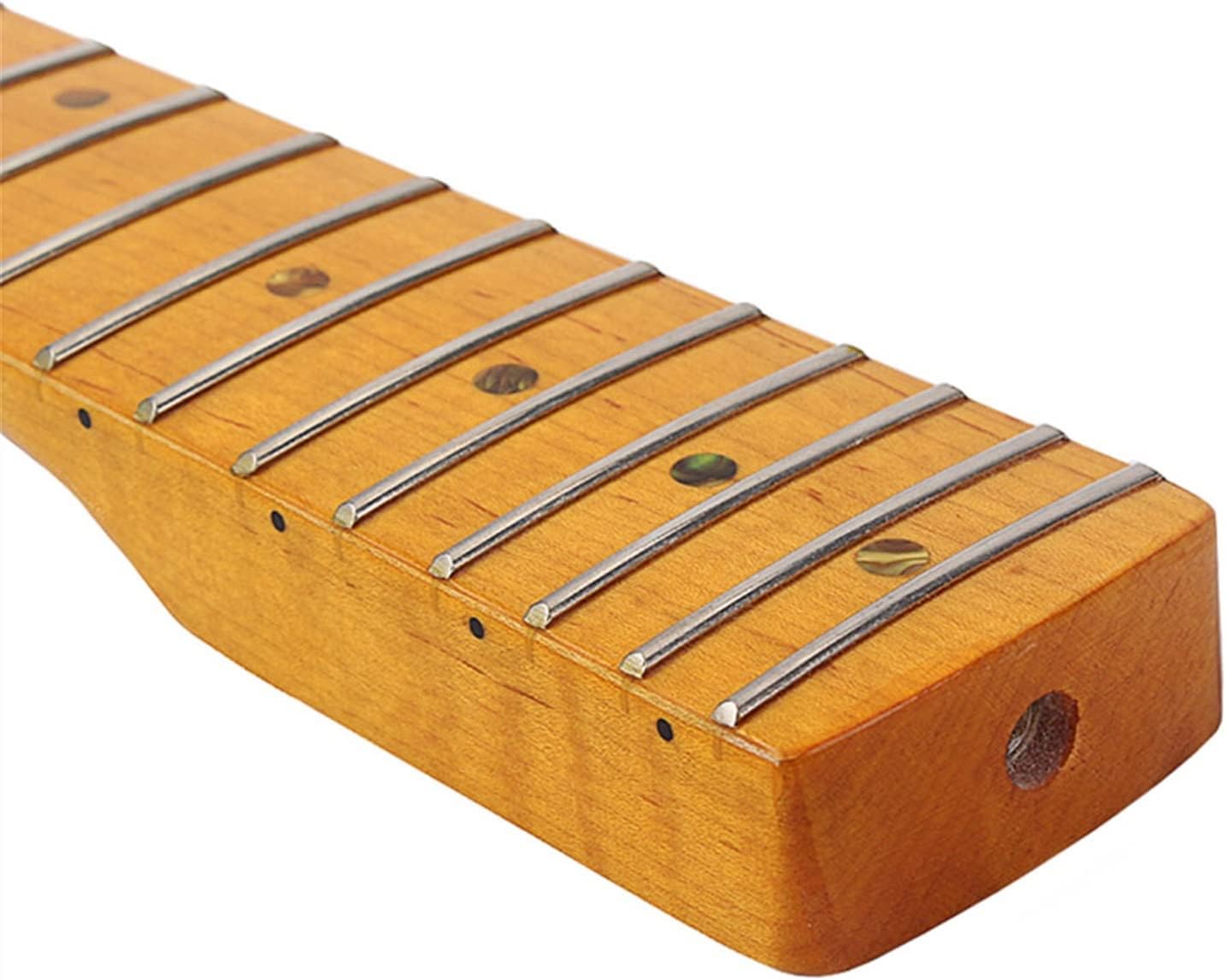 Wooden 21 Fret Fingerboard Neck Parts Replacement for ST Electric Guitar Guitar ​Neck Replacement