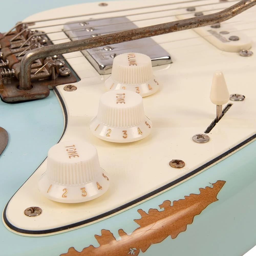 Vintage Guitars Icon V6 Electric Guitar, Strat HSS, Laguna Blue, V6HMRLB