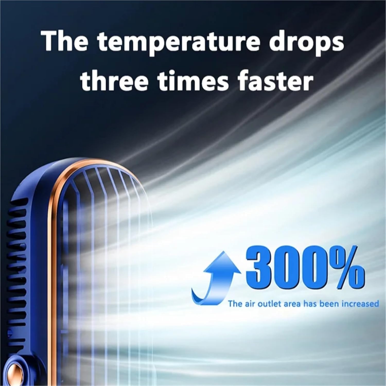 Portable Air Conditioner, Small Air Conditioner Degree Adjustable Charge Large Air Conditioner,Desktop Fan for Home Outdoors(Blue)