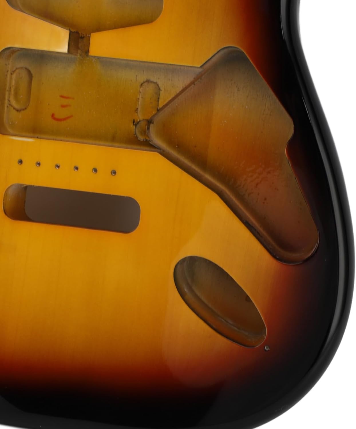 Electric Guitar Body Poplar Wood Standard HSH Route 3 Tone Sunburst Electric Guitar Body ST Style