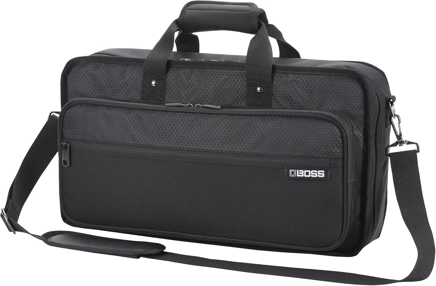 BOSS CB-BM-M | Multi-Effects Case | Compatible GT-1000, GX-100, ME-90, & ME-90B | Lightweight & Durable | Thick Internal Padding | Adjustable Shoulder Strap | Versatile Accessory Pockets