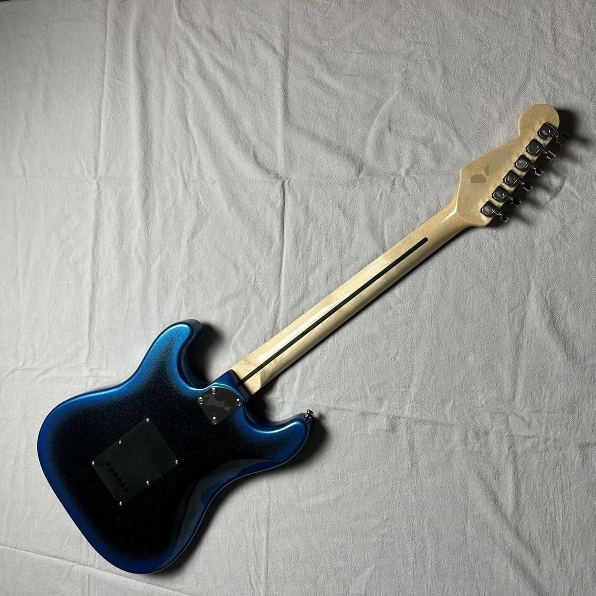 Electric Guitar Midnight Blue Burst Pickups Tremolo Bridge Solid Body for Beginners