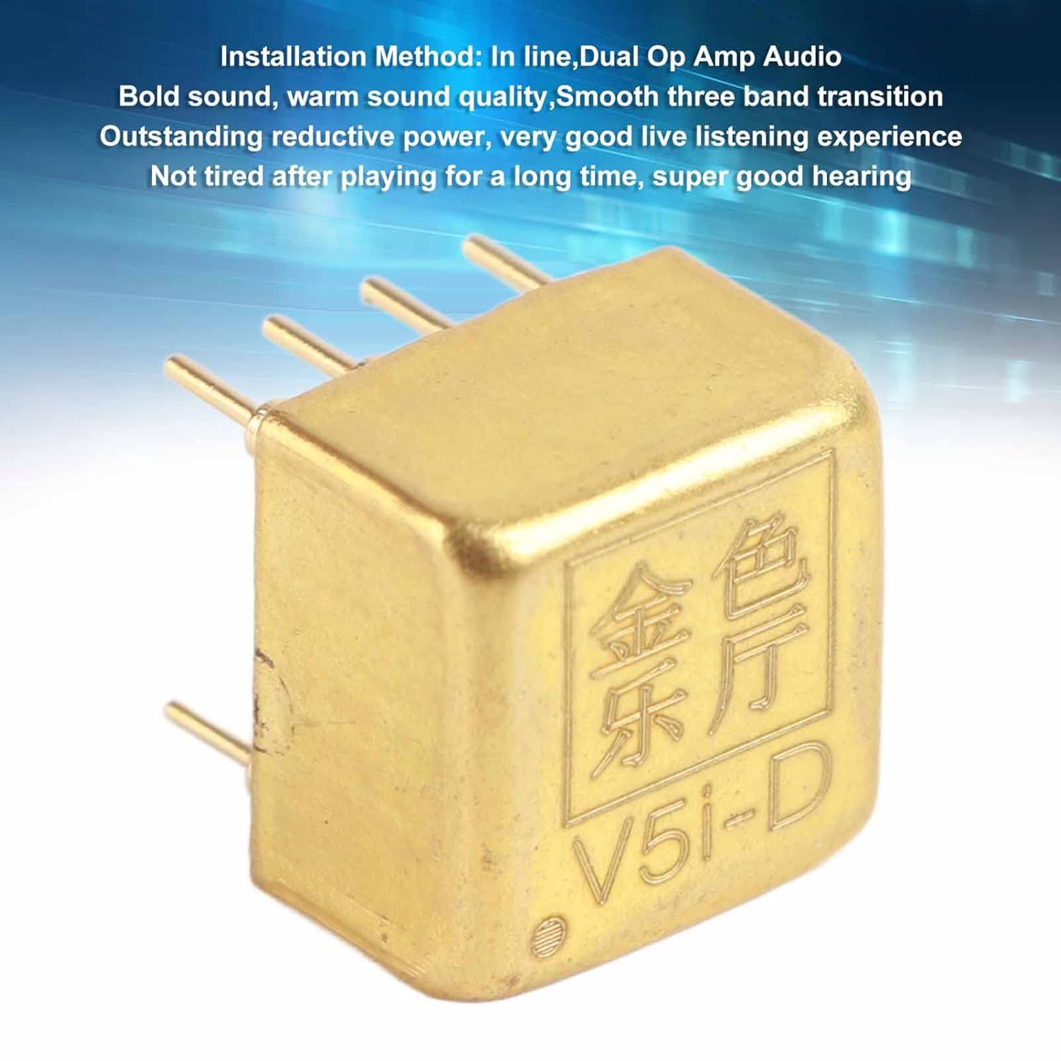 V5i D Dual Op Amp Audio, 3 Band Transition Electronic Components, Stable Audio HiFi Independent Module for Customized Sound Enhancement