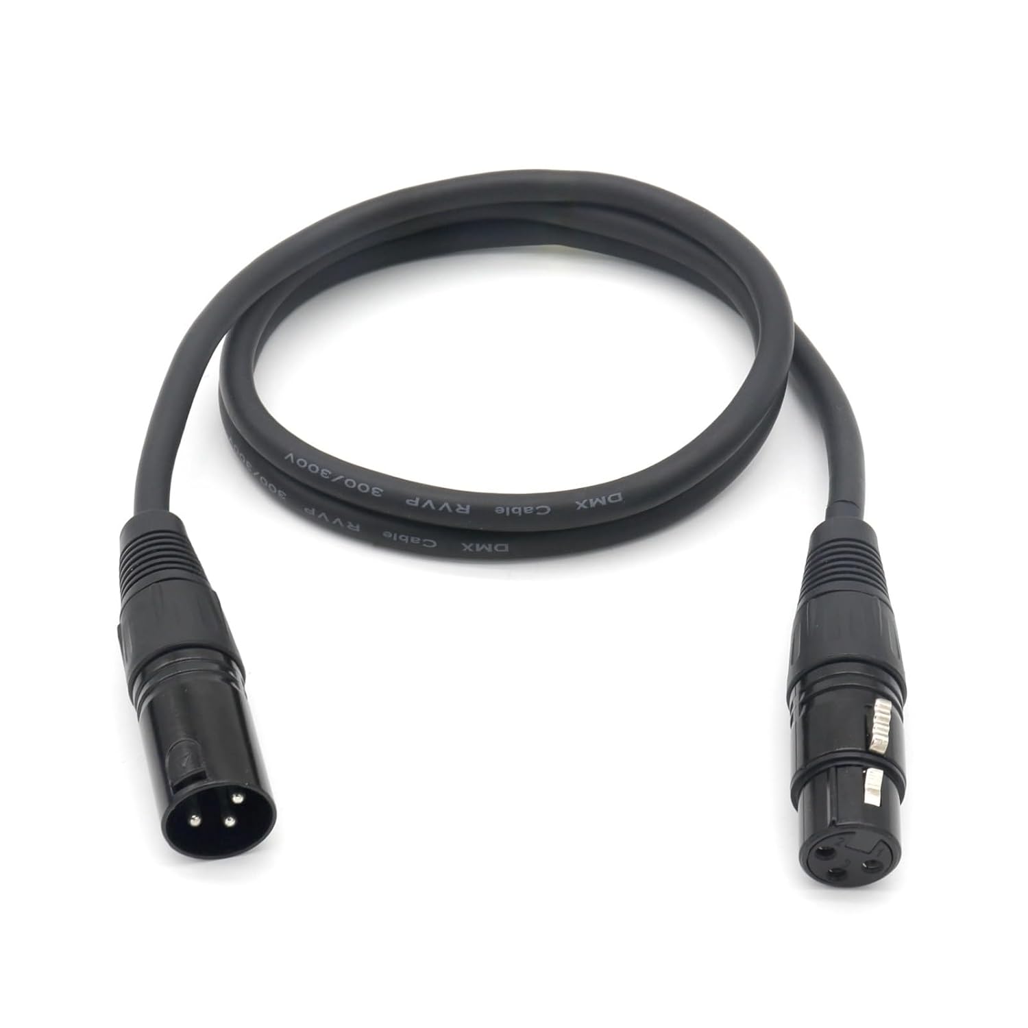 Signal Cable 3-Pin XLR Male to Female Balanced Extension Cord for Stage Lighting Controller Par Light Mixer 1/2/3/5/10m(20m)