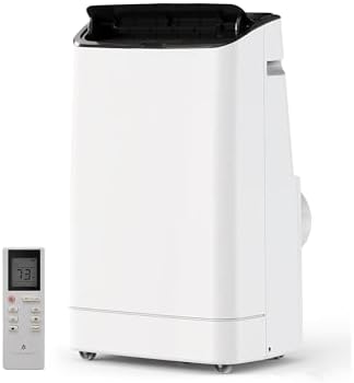 Portable Air Conditioner Unit with Cooling/Dehumidifier/Fan Modes, 14000 BTU 3-In-1 AC for 750 Sq Ft, 24H Timer Remote & Installation Kit for Home/Office/Dorm