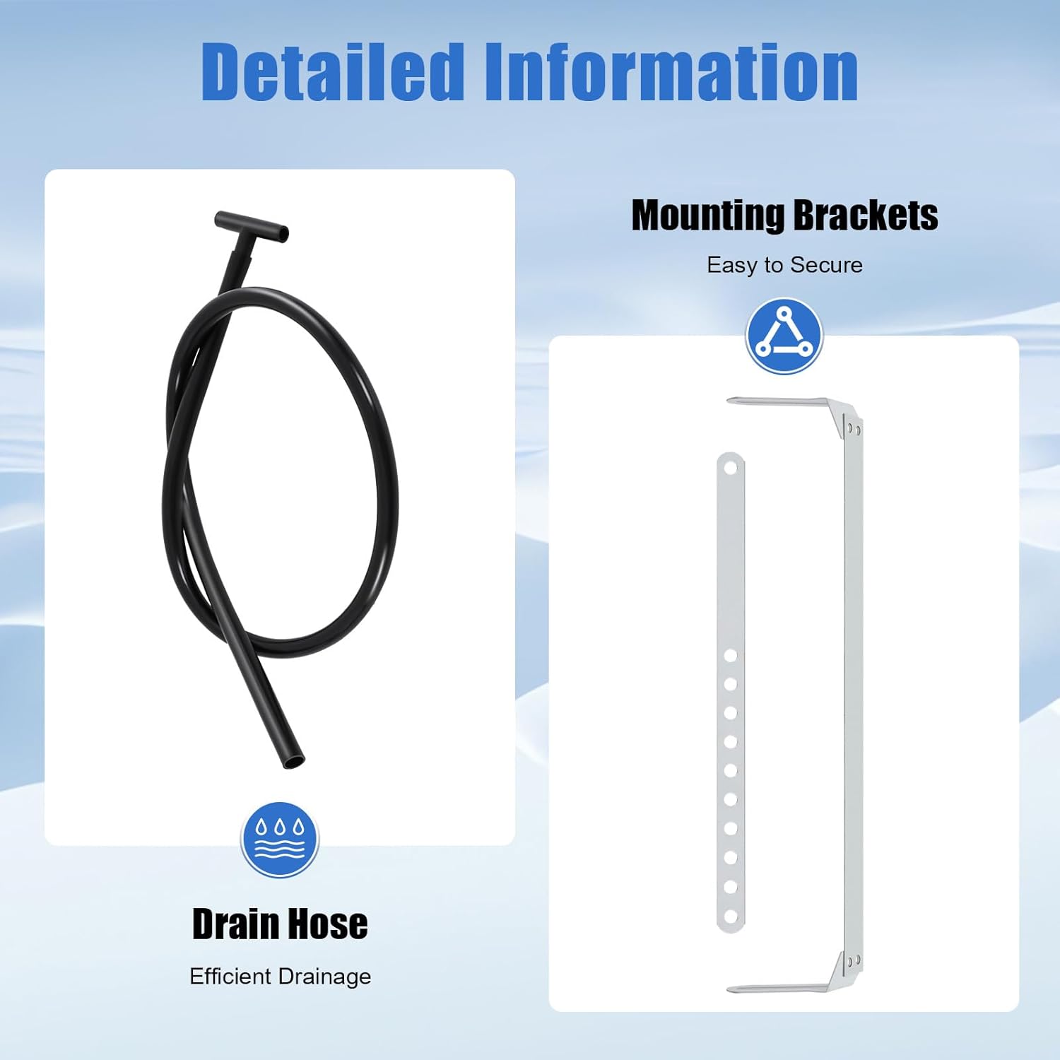 Universal Air Conditioner Evaporator, 12V Truck Car AC Evaporator - Heavy Duty Aluminum Cooling Unit w/ 3-Speed Control, 680m³/H Airflow & Drain Hose (Fits Most Vehicles, R12 Compatible) ﻿
