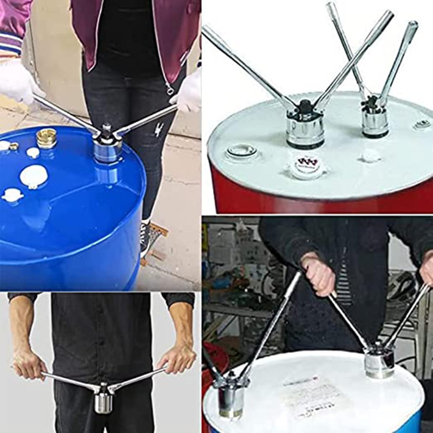 Oil Barrel Crimper Sealer,35Mm&70Mm 200L Drum Cap Seal Barrel Crimping Tool Manual Oil Barrel Sealing Machine for Manufacturing,Chemical Industry,Petroleum,Small-Oneset