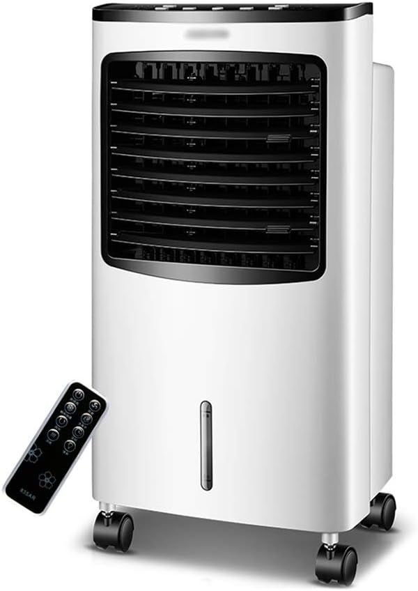 Portable Air Conditioner Fan Eaporatie Cooler, Portable Bladeless Humidifier Air Cooler With Remote Control& Electric Fan