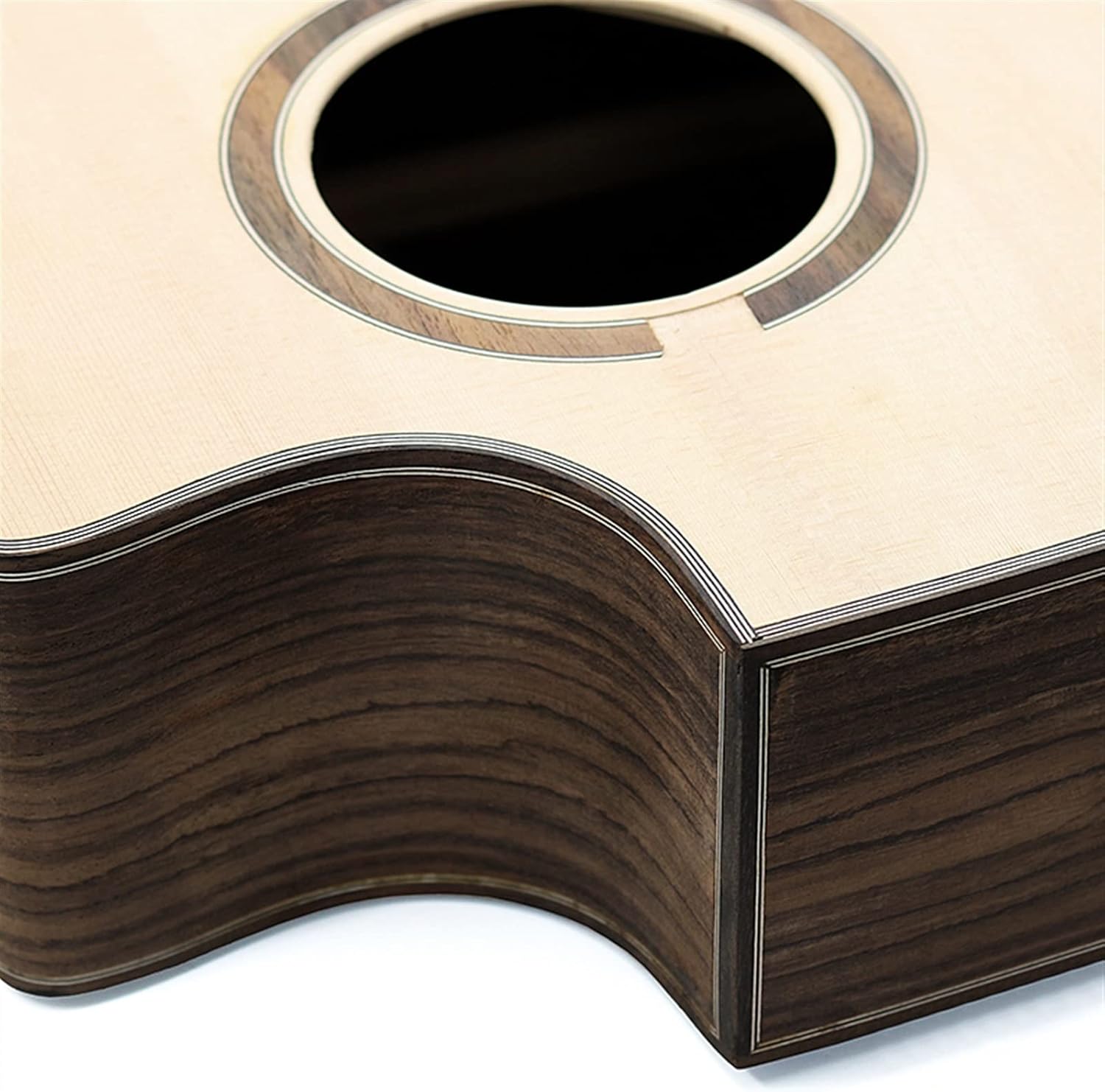 Folk Guitar Missing Corner Full Single Finished Barrel Combination Rosewood Spruce Veneer DIY Guitar Material DIY Guitar Kit