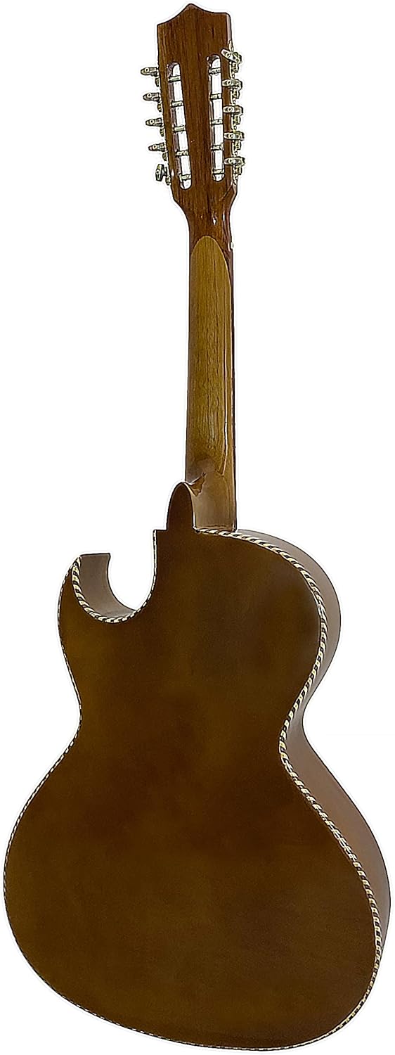 D'Luca Paracho 10-String Bajo Quinto Acoustic-Electric Right-Handed Brown (DL-PQ1-EQ-BW)