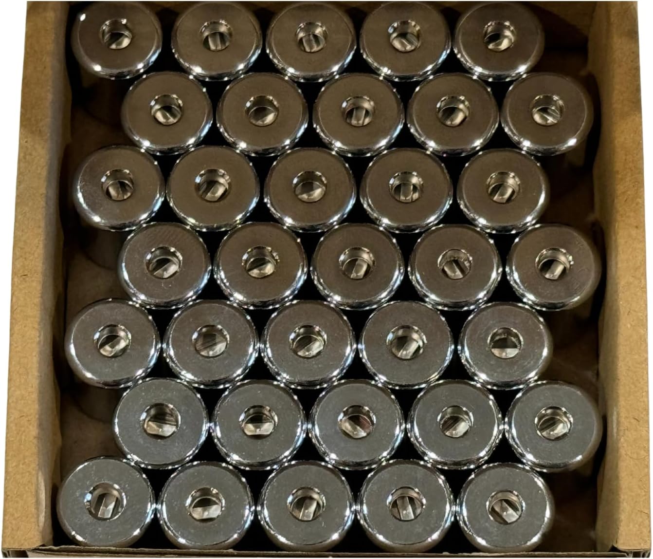 Generic 1/4 inch Refrigerant locking Caps 35 Pack. HVAC Tamper Resistant Chrome Caps. Safe Guard Your AC Systems Efficiency & The Environment (Schrader Valve Core Removal Tool Sold Separately)