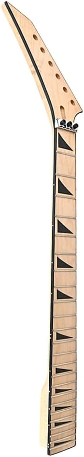 Electric Guitar Neck 24 Fret 25.5 Inch Maple Fingerboard Locking Nut Replacement for Jackson Style