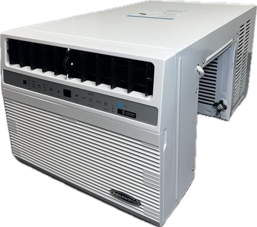 Soleus Air 10,000 BTU Over-the Sill Saddle Hybrid Air Conditioner w/Heat: Wi-Fi Enabled, Quiet Operation, Window View Friendly (Up to 12.5