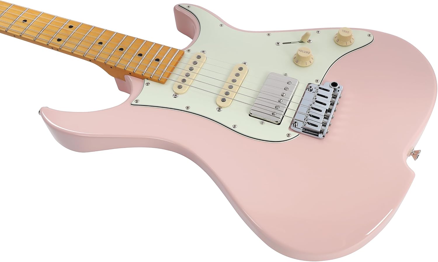 Vola Electric Guitar OZ RV MC Shell Pink Gloss Handmade in Japan MIJ Gotoh Bridge Gotoh Locking Tuner 6 Strings Modern C Neck For All Levels