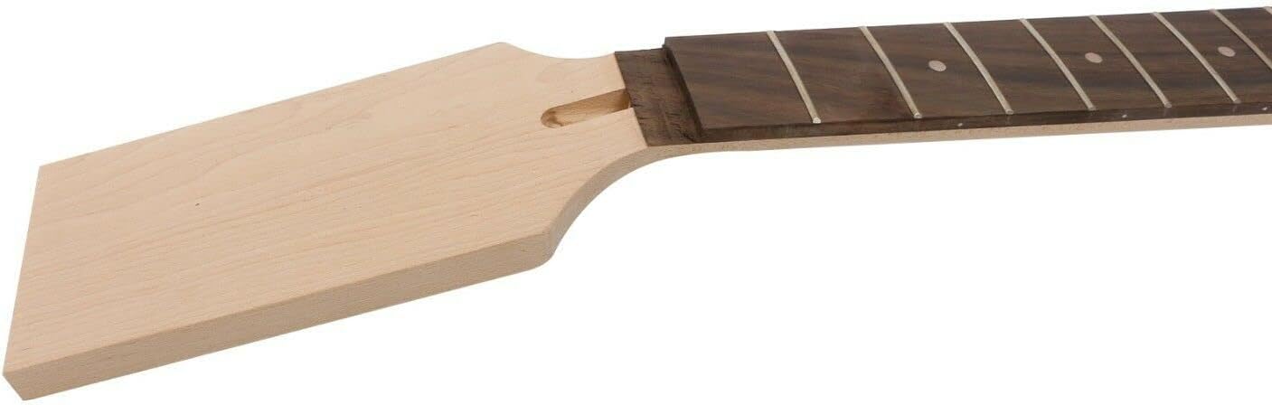 7 String Electric Guitar Neck 24 Fret 25.5inch Maple Rosewood Fretboard Dot Inlay Electric Guitar Neck Replacement