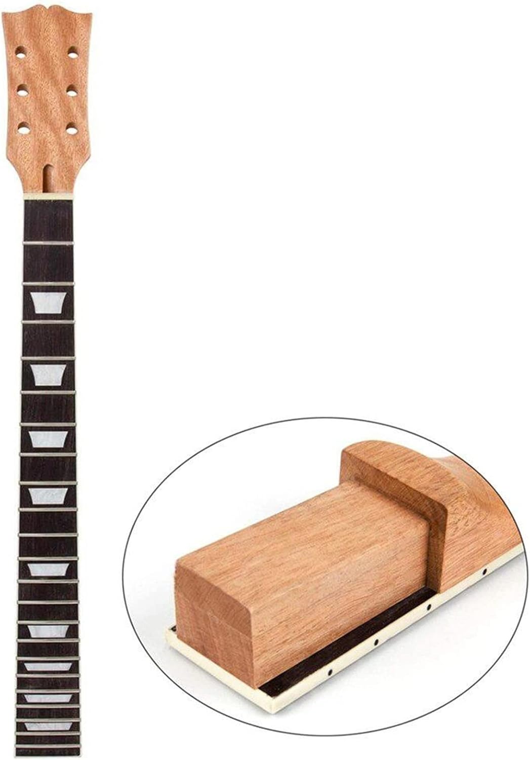 Electric Guitar Neck DIY for LP Guitars Parts Replace 22 Frets Electric Guitarra Accessories Unfinished Guitar Neck