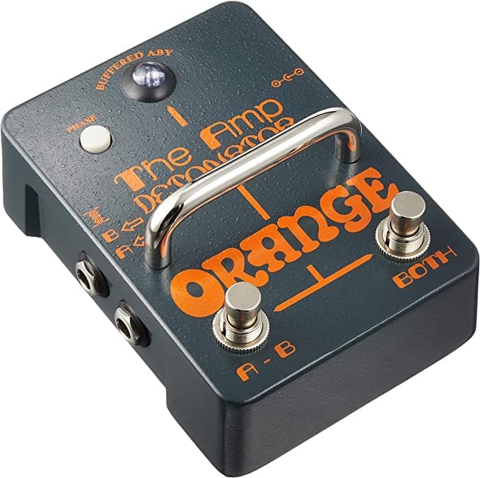 Orange Amp-Detonator Boost EQ Guitar Effects Pedal - Bundle with Instrument Cable, Patch Cable, and Austin Bazaar Polishing Cloth