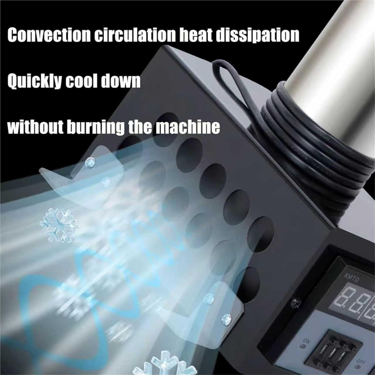 Guitar Side Rib Bending Iron, Side Rib Bending Tool, Adjustable Temperature Range 0-280°C, 6.3in Working Height, Good Heat Dissipation, For Wood Bending In Instrument Making(Black)