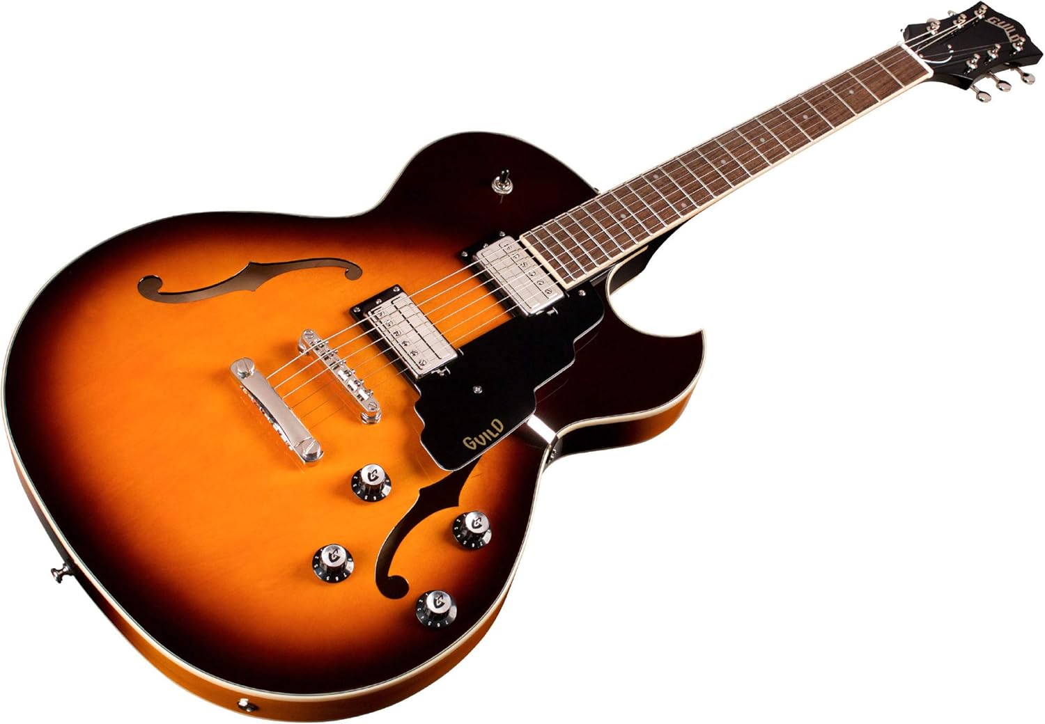 Guild Guitars Starfire I SC Semi-Hollow Body Electric Guitar, Antique Burst, Florentine-Cut w/stop tail, Newark St. Collection