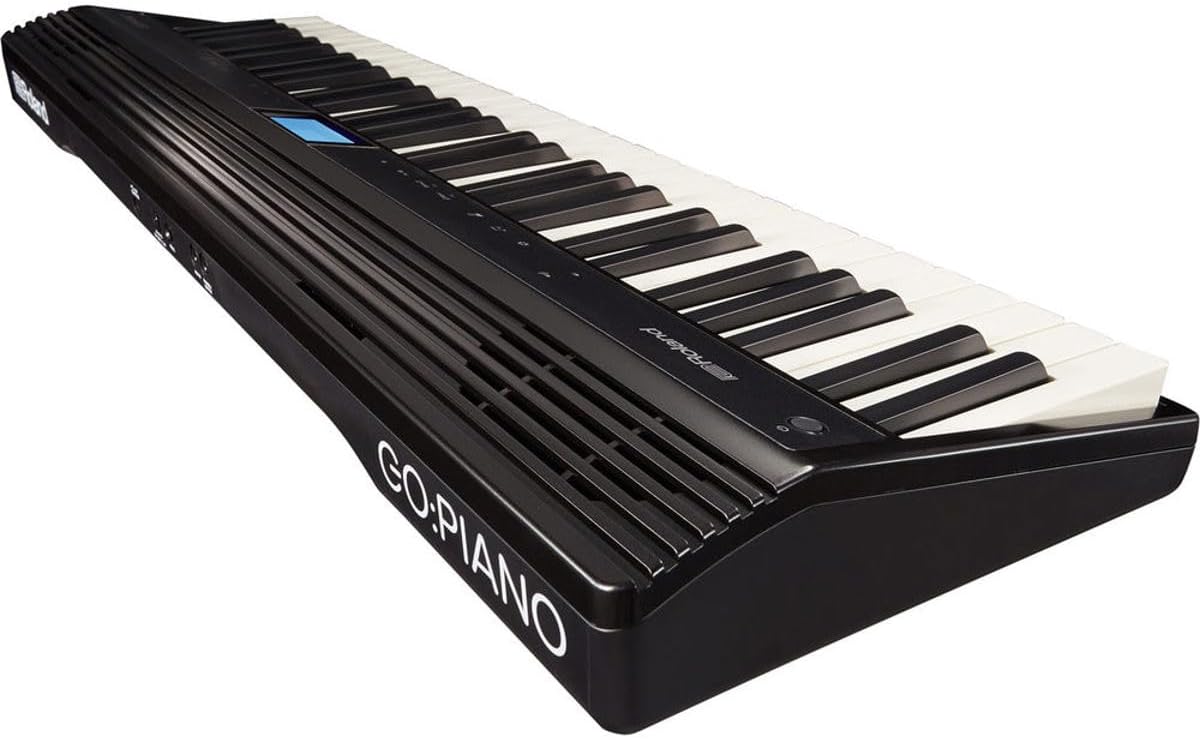 Roland GO:PIANO 61-Key Portable Digital Piano Keyboard with Onboard Bluetooth Speakers and Electronic Teaching (GO-61P)