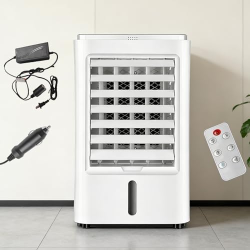 Smart Portable Air Conditioner Fan, 12v/24v Car Cooling Fan, Adjustable Wind Speed, 4l Large Capacity Water Tank, 65w Low Power Consumption, For Car, Rv, Home car & home 24V
