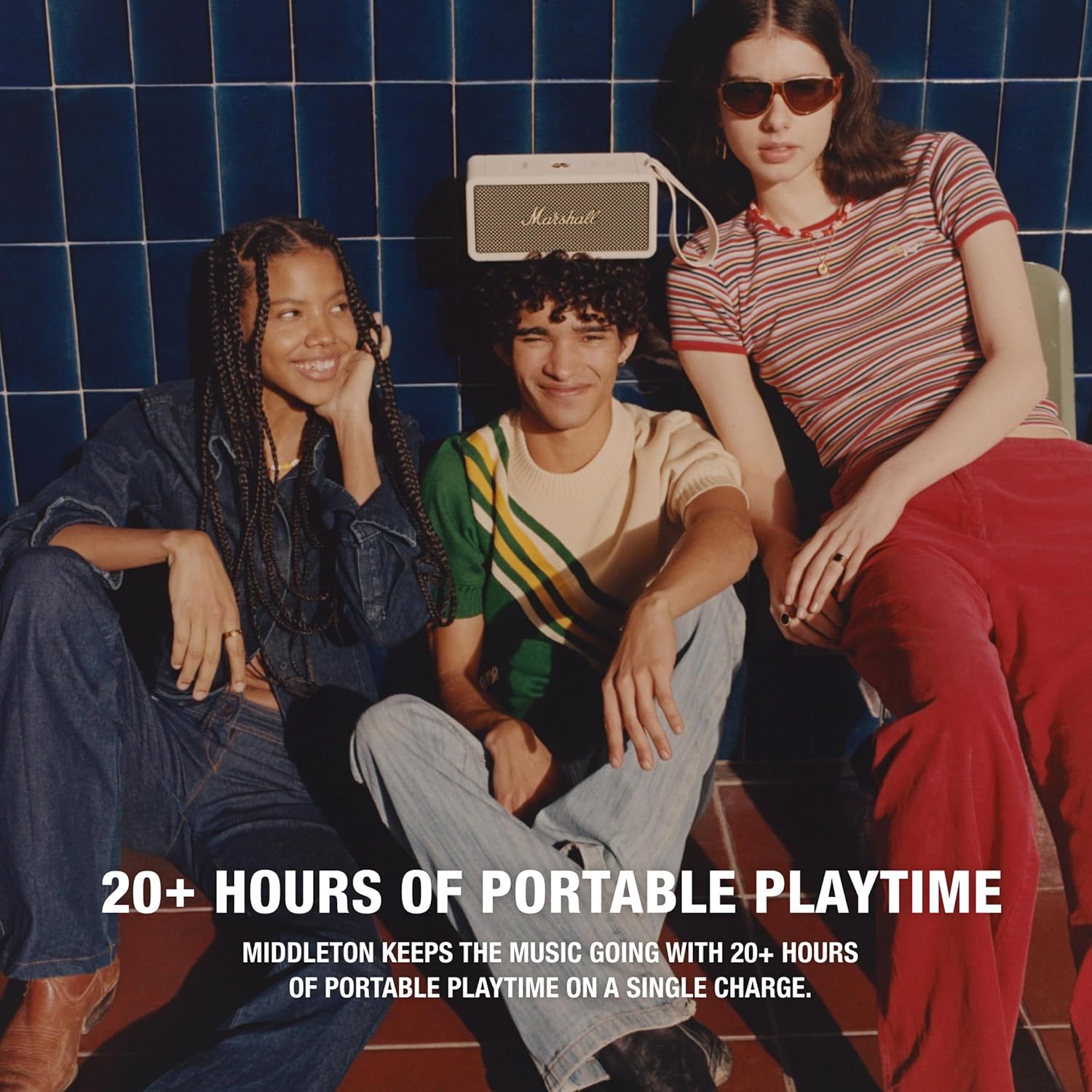 Marshall Middleton Portable Bluetooth Speaker - Cream